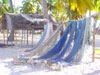 Fischernetze am Strand